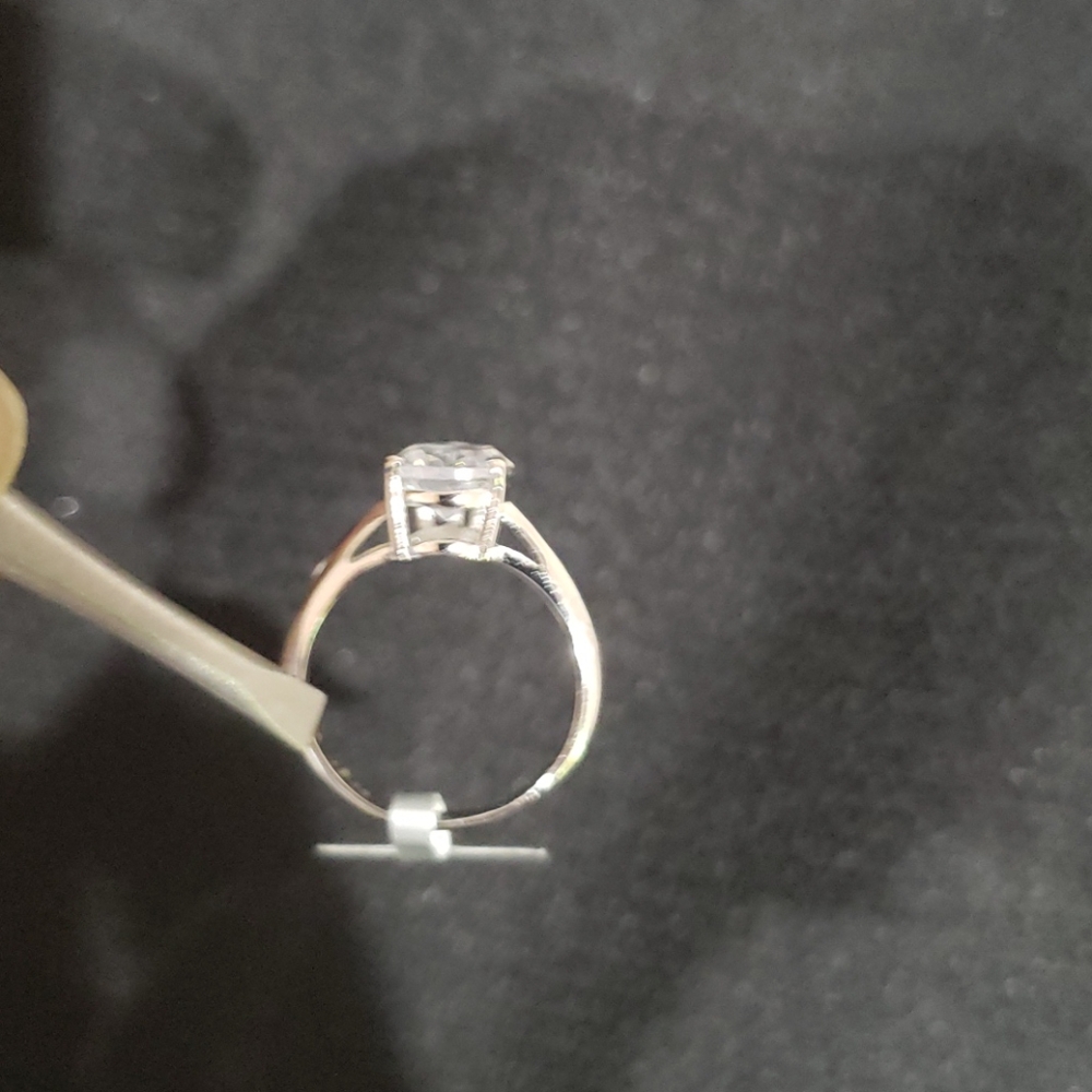 🆕️FINAL SALE 50% OFF $950 2CT Pear Cut 14k White Gold Simulated Solitaire Diam. - Picture 6 of 8